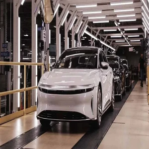 The electric Lucid Air wheels are beautiful